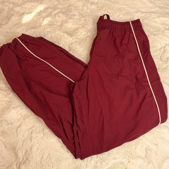 BDG Red Track Pants - Picture 1 of 2